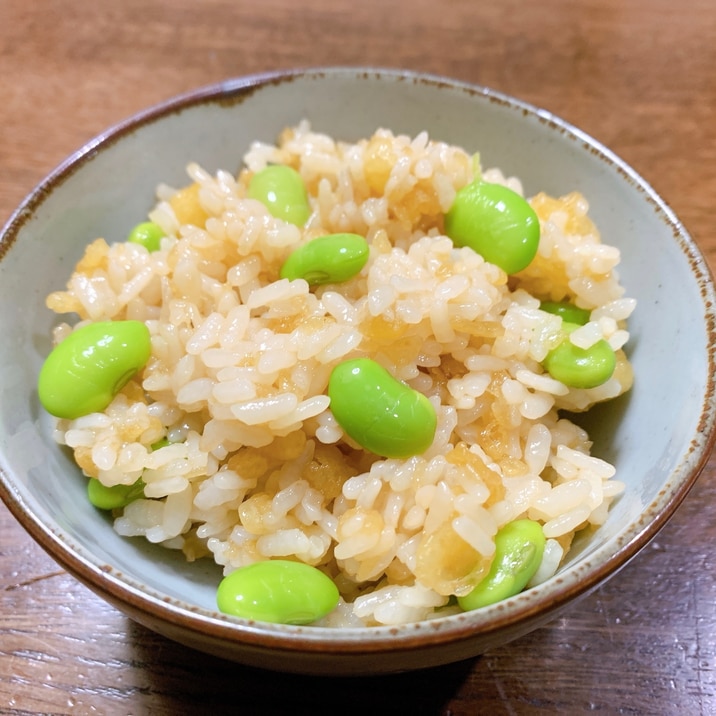 冷めた方がおいしい!?天丼風枝豆まぜご飯